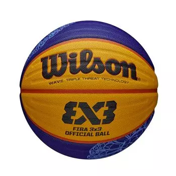 Баскетбольный мяч Wilson FIBA 3X3 Официальный игровой мяч Ограниченная серия WZ1011502XB6F Размер Диаметр Синий 6/ ок.. 23,2 см синий