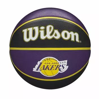 Баскетбольный мяч Wilson NBA TEAM TRIBUTELA LAKERS Граффити Лос-Анджелес WTB1300XBLAL Для игры на улице 7 Диаметр см (Команда Лейкерс) нет. / прибл.. +24,5