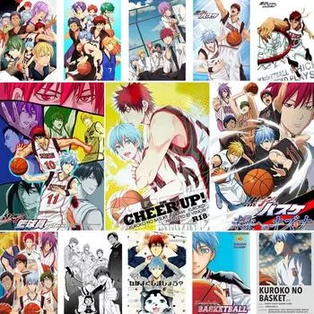 Баскетбольный плакат Куроко, белая мелованная бумага, спортивный аниме, художественная живопись, фотографии, наклейки на стену, украшение для гостиной, домашний декор 30x21cm
