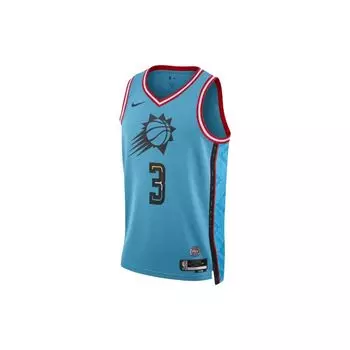 Баскетбольный жилет Nike Quick-Dry Printed City Edition, сезон 2022–23, топы унисекс Phoenix Suns Chris Paul #3, синий DO9607-414 XL