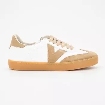 Baskets beige cuir semelle gomme Femme VICTORIA 37 бежевый