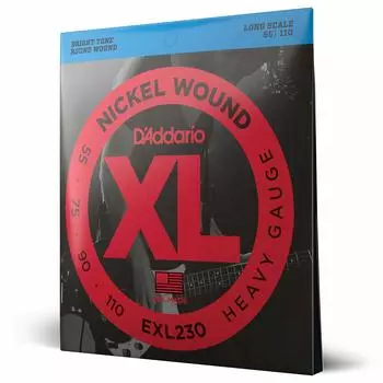 Басовая струна из никеля с длинной мензурой EXL230 D Addario .055-.110 []
