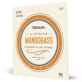 Басовая струна Mando, медная EJ79 D Addario .049-.130 []
