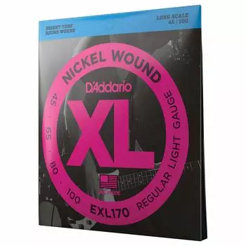 Басовая струна, никель, длинная мензура EXL170 D Addario .045-.100 []