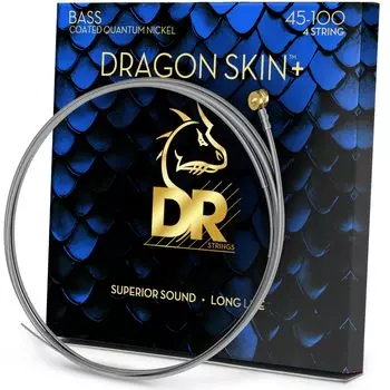 Басовые струны DR Strings с обмоткой из квантового никеля DRAGON (ДР) 4-струнный SKIN+ DBQ-45 [ ]
