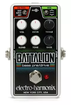 Басовый предусилитель Nano Battalion Overdrive Bass Effector ELECTRO-HARMONIX &