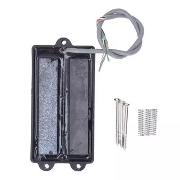 Басовый звукосниматель с закрытой двойной катушкой, бесшумный электрический басовый звукосниматель для 4-струнных гитар