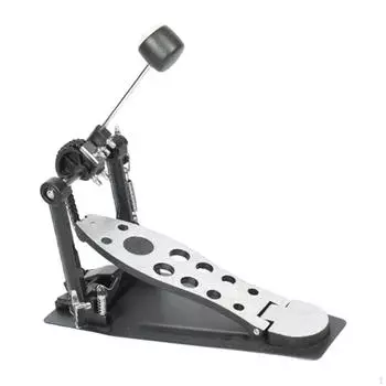 Bass Drum Pedal Single Kick Double Chain Driven Stable Professional Instrument Accessories Foot