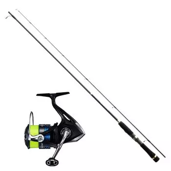 Набор для начинающих ловить окуня доступен в Shimano Luarmatic S60L Nexerve 2500 small cast black embankment simano beginner fishing Предварительно намотанный (бас чёрный