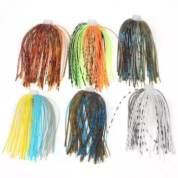Bass Jigs Силиконовые юбки 88 прядей Buzzbaits Spinner Umbrella Sensation Skirts Buzz Bait E