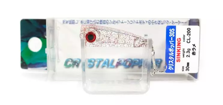 Bassday Crystal Popper 30S Тонущая приманка 2,3 грамма CL-200 (1219)