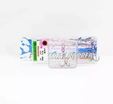 Bassday Crystal Popper 55S Тонущая приманка 5,3 грамма CL-201 (2223)