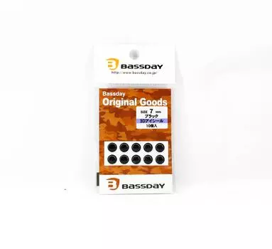 Bassday Live Eye Seal 3D Diameter 7mm Black (8535)