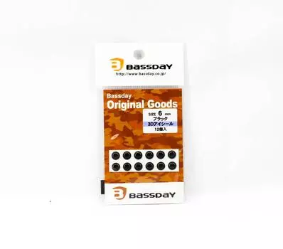 Bassday Live Eye Seal 3D Диаметр 6 мм Черный (8528)