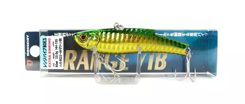 Bassday Range Vibe 80 ES Дополнительная тонущая вибрационная приманка 155 (1425)