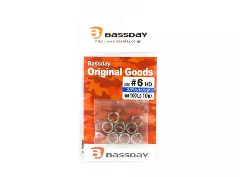 Bassday Split Rings Extra Heavy Duty Размер 6 100 фунтов (7064)