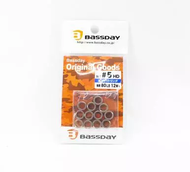 Bassday Split Rings Heavy Duty Размер 5 80 фунтов (7057)