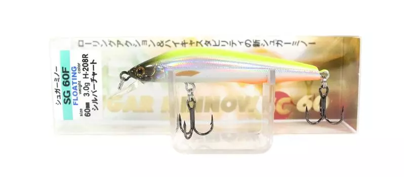 Bassday Sugar Minnow SG 60F Плавающая Приманка 3.0 грамм H-208 (0323)