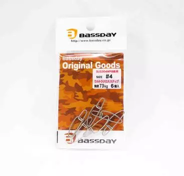 Bassday Ultra Cross Snap Прочная нержавеющая сталь #4 (5847)