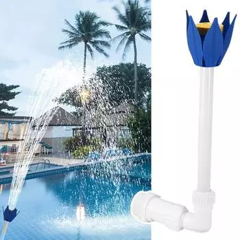 Бассейн Цветок Водопад Фонтан Регулируемый Открытый Надземный Подземный Бассейн Спринклер Распылительное Устройство Аксессуары Для Бассейна синий