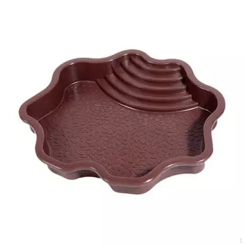 Бассейн для купания рептилий с пандусом для черепах и водных животных Brownish yellow