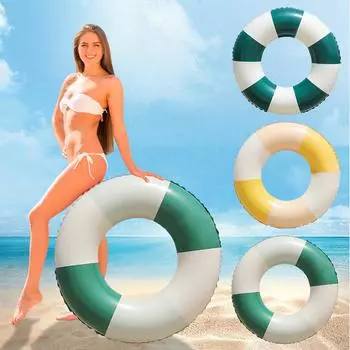 Бассейн с медведем-пончиком, гигантский надувной поплавок, кольцо для плавания, летние игрушки для воды в трубке, кольцо для плавания для взрослых, кольцо для плавания для молодежи One Size
