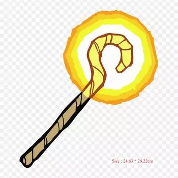 Бастон Магико Легенда о миниш-шапке Легенда Железо на теплообмене Печать Виниловые патчи Наклейка для одежды DIY Аппликаторы Моющиеся патчи