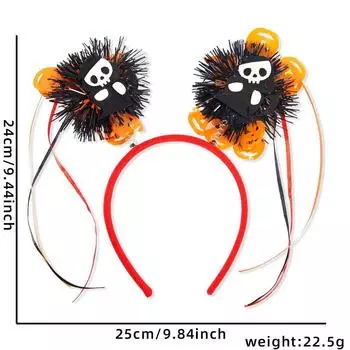 Bat Halloween Hair Hoop Skull Bat Skeleton Headband Funny Halloween Hairbands Hair Accessories Style7
