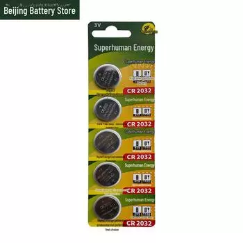 Батарейки-кнопки Superman Energy: CR2032, CR2025, CR2016, CR1616, CR1620, CR1632 CR2032, 1 unit