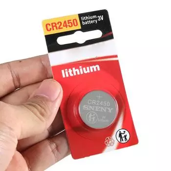 Батарейки-таблетки CR2450, сменные плоские батарейки 3 В, литиевые батарейки для часов, калькуляторов, пультов дистанционного управления, игрушек