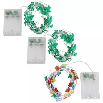 Батарейный гирлянда в виде бабочки на 50 светодиодов для свадебной вечеринки, подвесного декора для сада Wam White