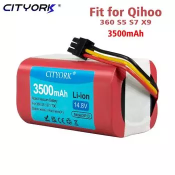 Батарея CITYORK для Qihoo 360 S5 S7 S7Pro T90 X9 3500 мАч 14,8 В, сменные батареи для робота-пылесоса