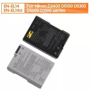 Батарея EN-EL14A для Nikon D3200 D3100 D3400 D3500 D5100 D5300 D5500 D5600 P7000 P7100 P7200 P7800 Сменная батарея