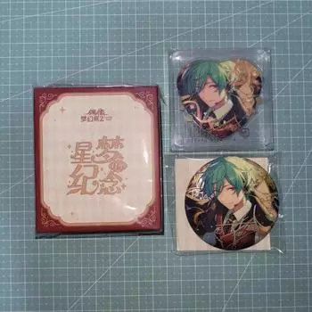 Batch) Ansta Tatsumi Pendant & White Day Heart Can Badge & Midstar Dreaming Badge