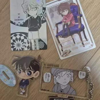 Партия) Детектив Конан Conan Land Акрил Hibara Ai Красная роза