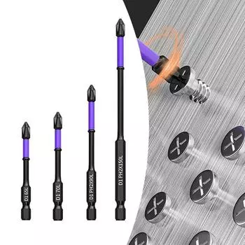 Batch Head Black Cross Screwdriver Impact-resistant