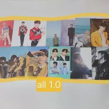 Batch) Seventeen Postcard Sep Cafe Photobook Feather Sun Bring Green Mingyu Seungkwan Vernon