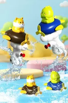 Bath Baby Water Play Bath Water Gun Рейтинг популярности 1 2 3 4 5 6 лет Подарок на день рождения Подарок ребенку Игрушка Шиба, Игрушка, Заводная игрушка, Игрушка 2 в 1, (Динозавр