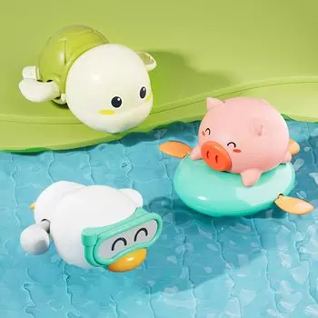 Bath Baby Water Play Детские игрушки для дня рождения Игрушки, Игрушки, Подарки, Подарки, Детские (Свинья, Черепаха, Утка, набор из 3 предметов)