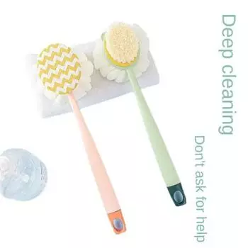 Щетка для ванны Артефакт Мягкая щетина Длинная ручка Потрите спину Потрите спину Щетка для ванны Потрите тело Грязь Не просите о помощи Сильная ванна