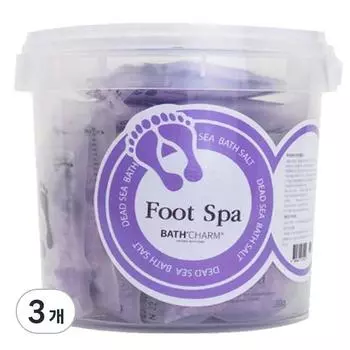 Bath Charm Foot Spa Ванночка для ног Лаванда, 750г, 3 шт.