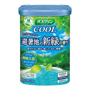 Bath Clin Cool Соли для ванн типа Cool с ароматом свежей зелени с летних курортов Соли для ванн с ароматом свежей зелени с летних курортов