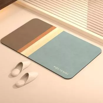 Bath Floor Mats Super Absorbent Bathroom Rug Anti-slip Diatomaceous Earth Foot Mat Quick Dry Toilet Carpet Doormat Washable 40cmx60cm