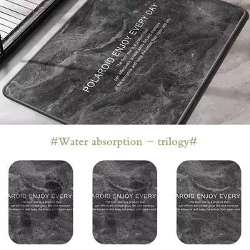 Bath Mat Bathroom Carpet Indoor Entrance Doormat Room Rug Floor Foot Mats Shower Toilet Rugs Home Decor For Living Room 40cmx60cm темно серый
