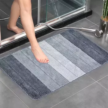 Bath Mat Bathroom Mats Anti Slip Bathroom Rugs Home Super Absorbent Microfiber Foot Mat Entrance Door Mat Floor Kitchen Doormat 40x60cm