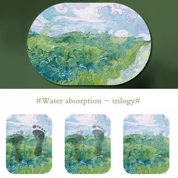 Bath Mats Outside The Shower Quick Dry Bathroom Rug Non Slip Shower Toilet Room Rugs Carpet Door Mat For Living Room 40cmx60cm