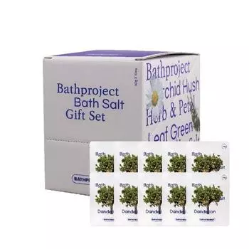 Bath Project Соль для ванны Одуванчик, чайный пакетик, соль для ванн с цитрусовым ароматом 60г х 10 шт., 600г, 1 шт.