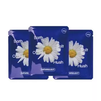 Bath Project Соль для ванны Орхидея Hershey Тип чайного пакетика Соль для ванн с цветочным ароматом 60 г x 3 шт., 1 шт., 180 г