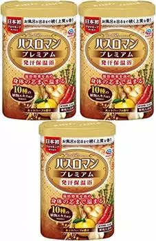Bath Roman Premium Bath Sweating Heat Retention Bath Hot Herb Water Hot Orange 600g x 3 pieces [Bulk Purchase] [Quasi-drug] Salts, [Scent] [Hot Color]
