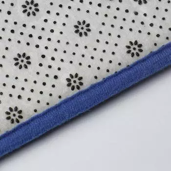 Bath Rugs Rose Flower Embossed Bathroom Bath Mat Flannel Non-slip Carpet In Bathtub Floor Rug Shower Room Doormat Memory Foam Pa 400MMx600MM небесно-голубой